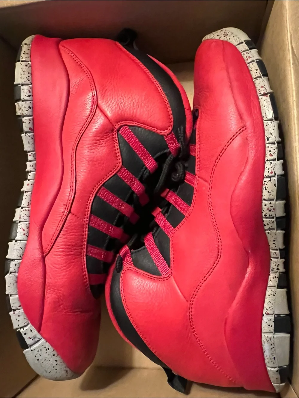 Jordan 10 City Edition Men's Red and Black